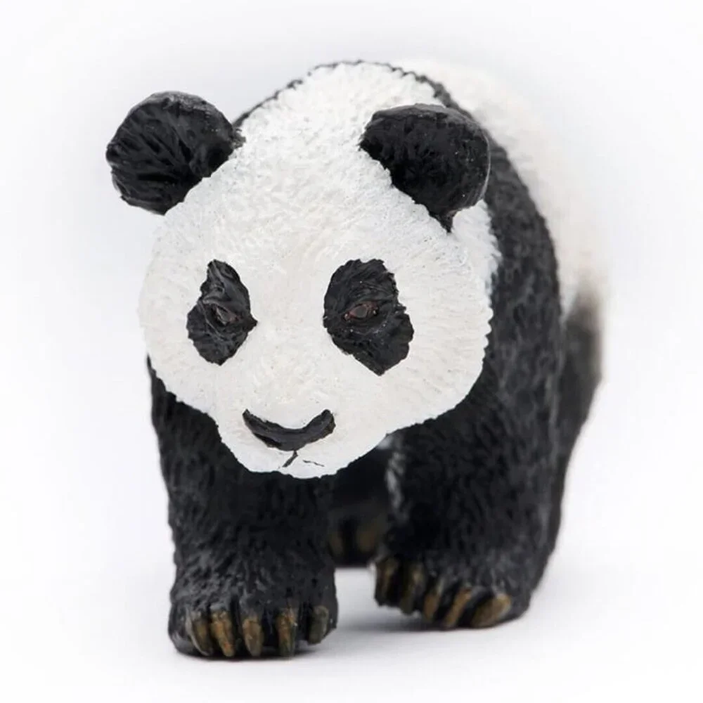 Small Panda Cub Figure - Wild Animal Toy - Hand‎ Painted - Collectible